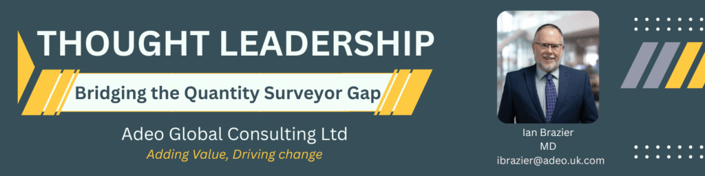 Bridging The Quantity Surveyor Gap: Building Capacity For The Next Decade.