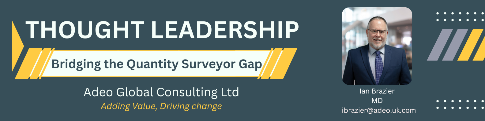 Bridging the Quantity Surveyor Gap: Building Capacity for the Next Decade.